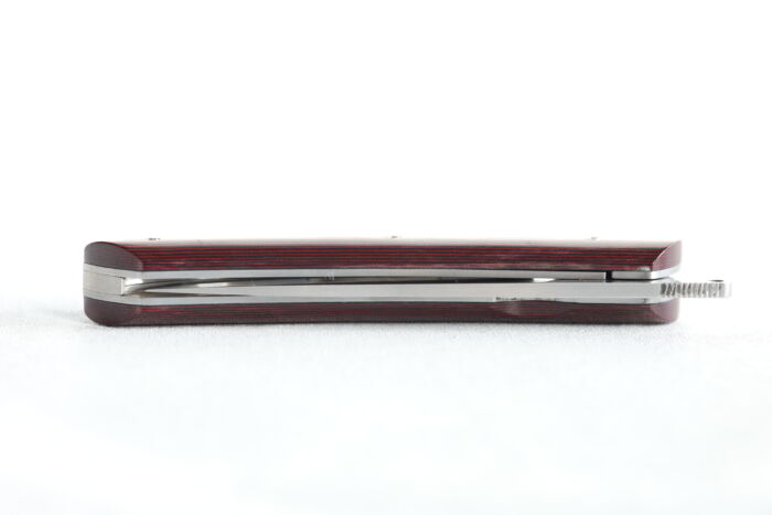 Couteau Le Thiers® pliant Manche micarta lin noir et Rouge – Image 6