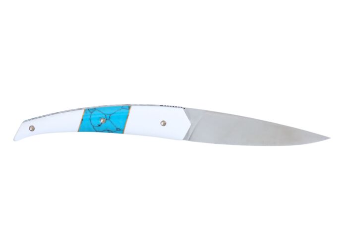 L'Orca Liner Lock manche Elforyn et pierre bleu – Image 3